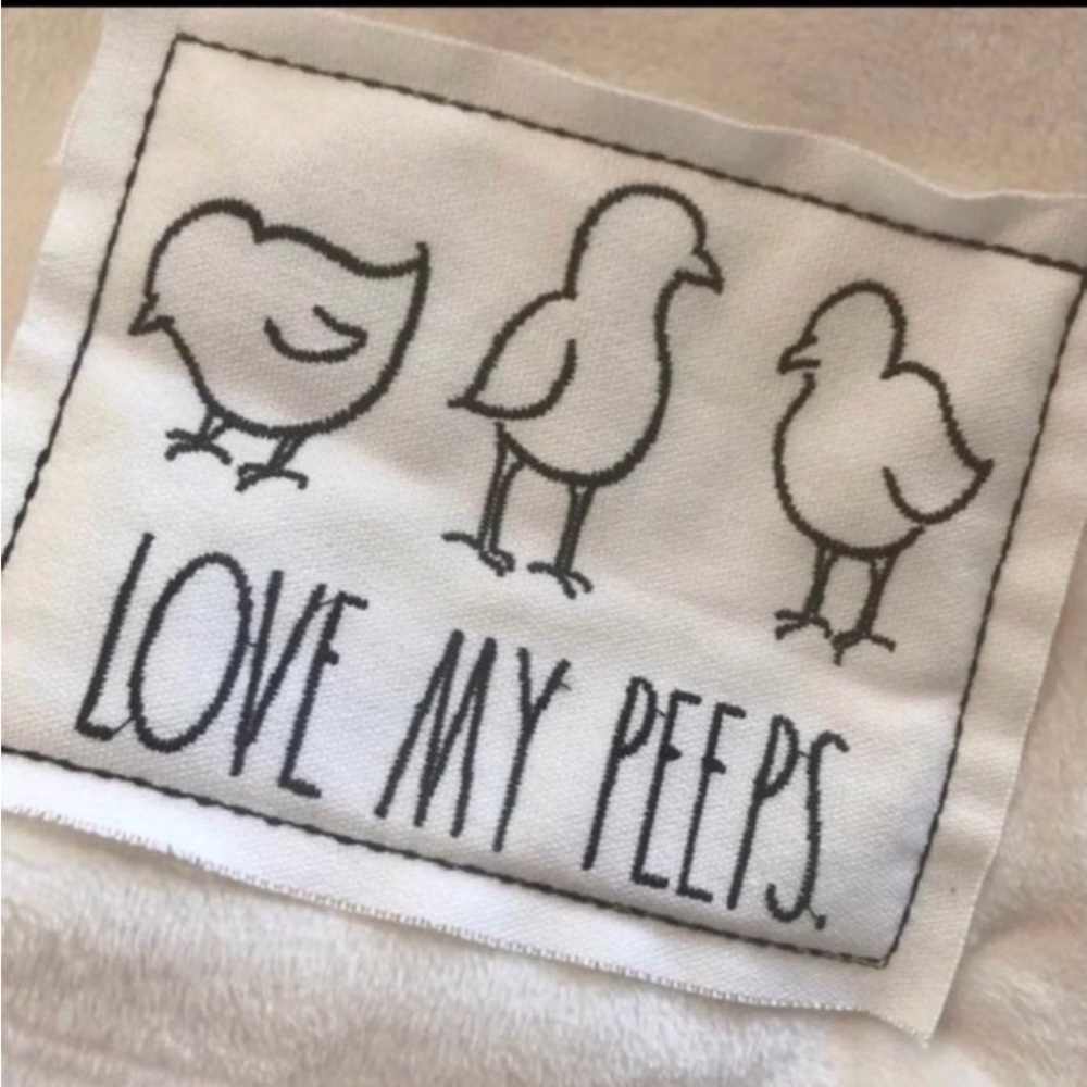 Rae Dunn Love My Peeps Easter Plush Blanket - No Hanger Included